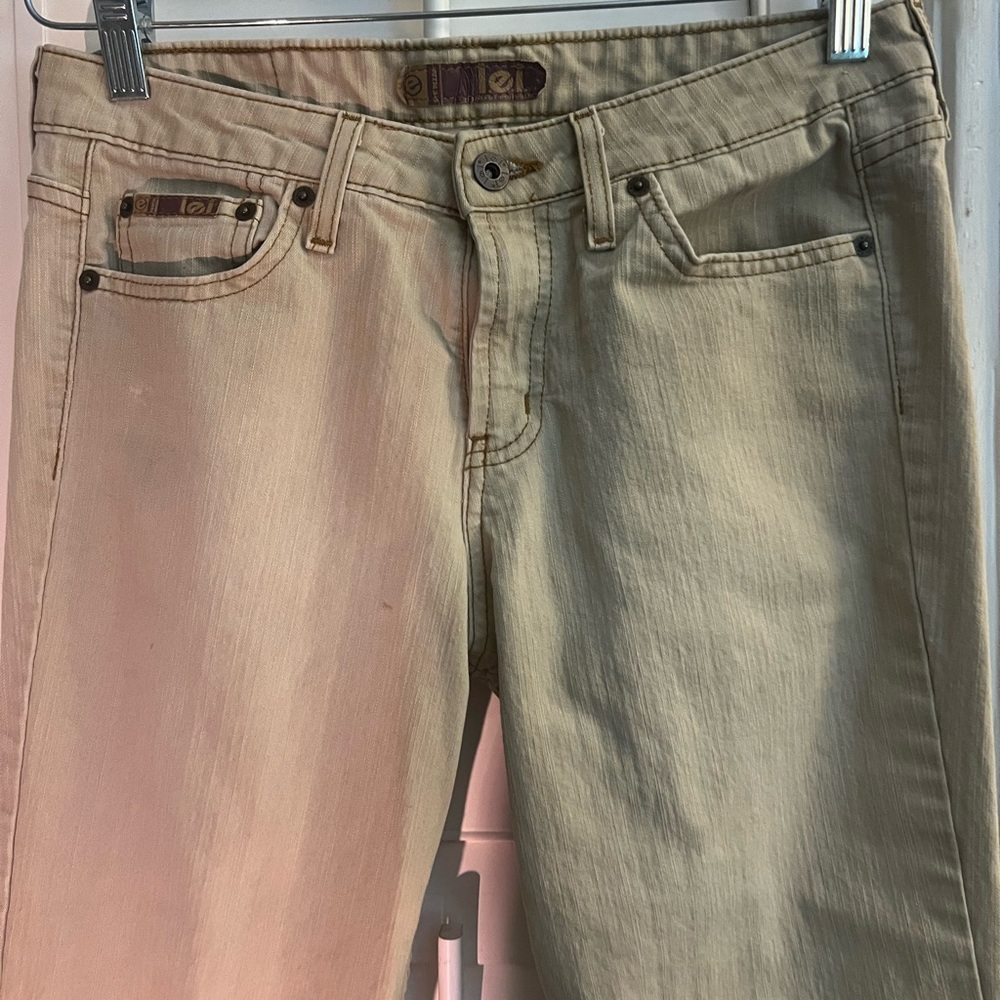 Vintage Sand Washed Nude Beige Tan Lei Low Rise Jeans Junior size 9